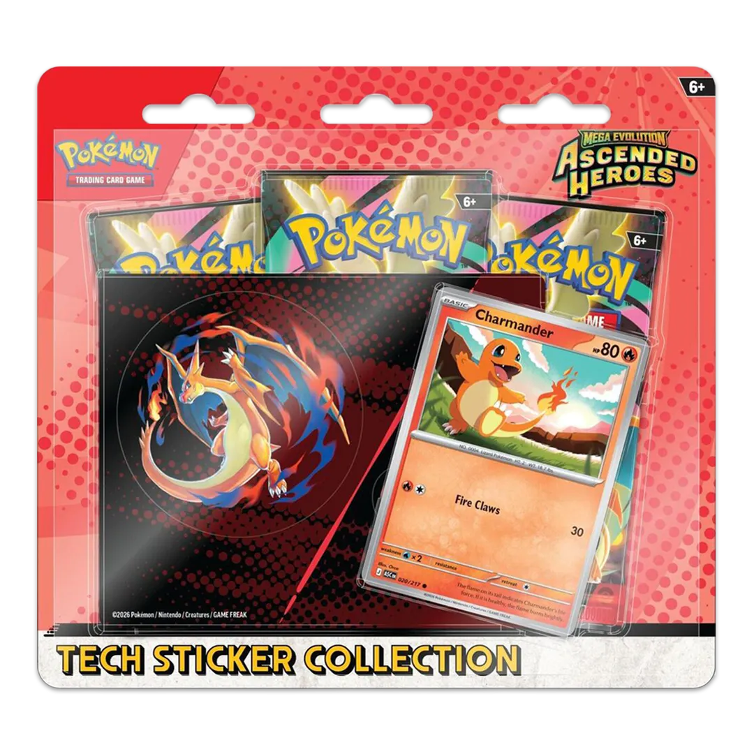 Pokemon - Mega Evolution: Ascended Heroes (Charmander) Tech Sticker Collection