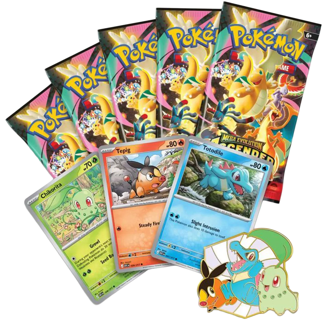 Pokémon - Mega Evolution: Ascended Heroes - First Partners Deluxe Pin Collection
