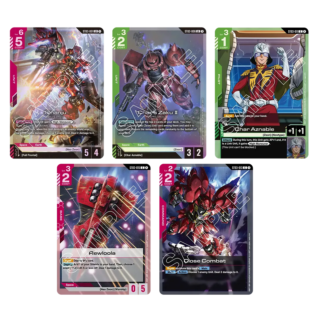 GUNDAM CARD GAME: STARTER DECK - Zeon's Rush [ST03]