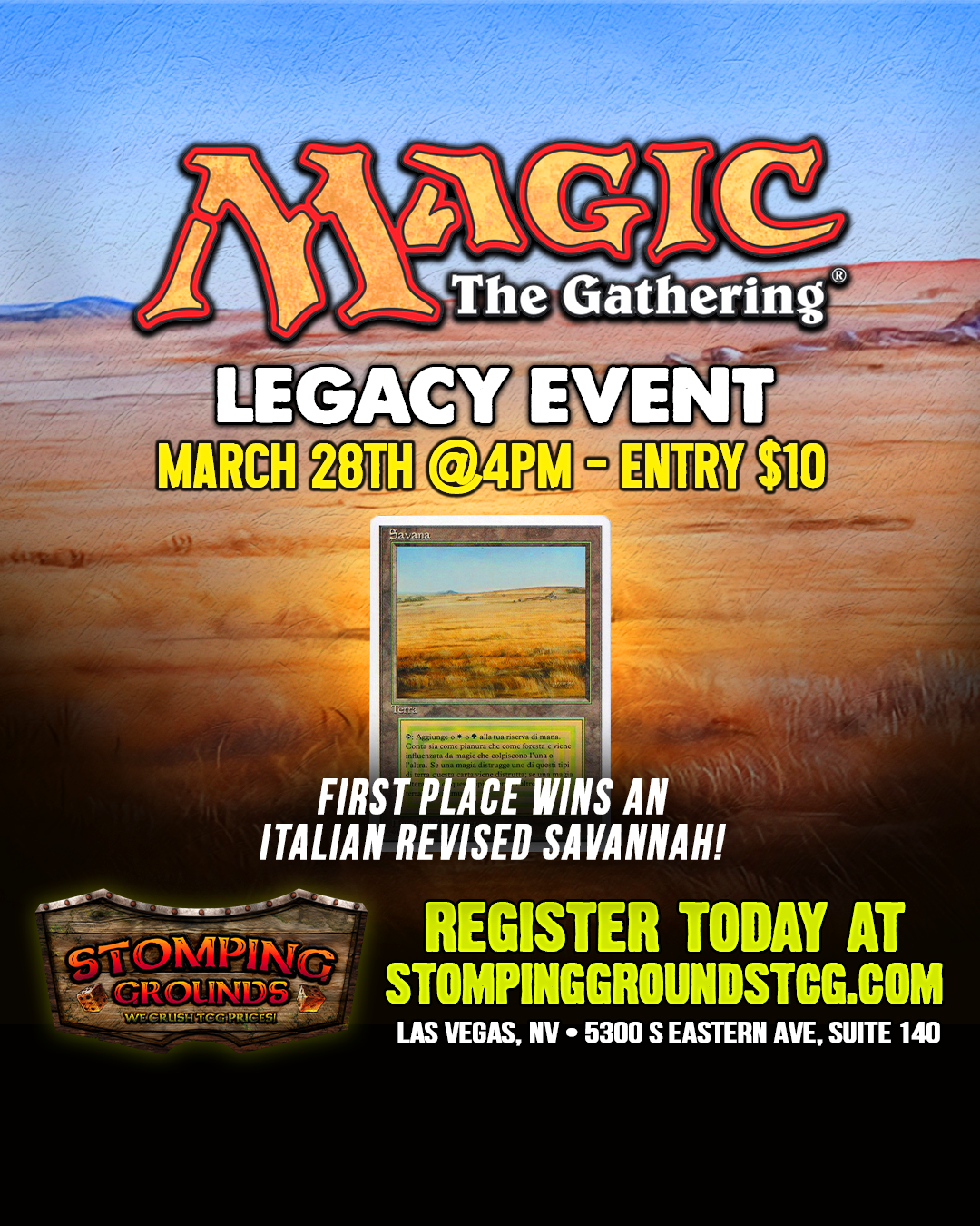 Magic: The Gathering - Legacy Event Entry