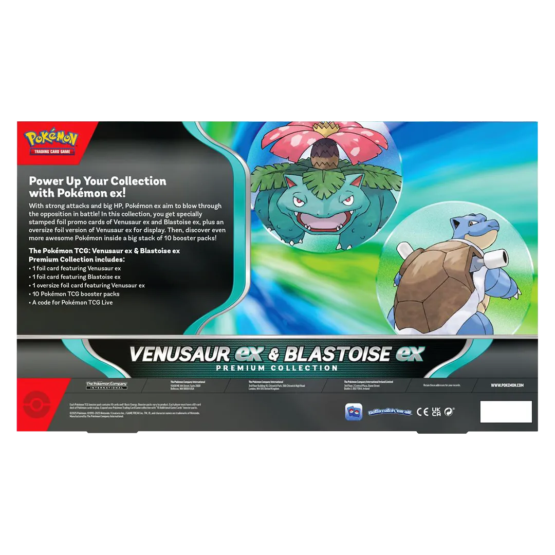 Pokemon: Venusaur Ex & Blastoise EX Premium Collection