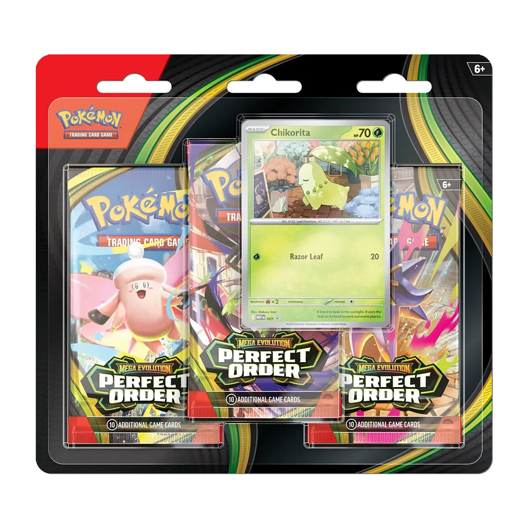 [PREORDER] Mega Evolution: Perfect Order - 3-Pack Blister