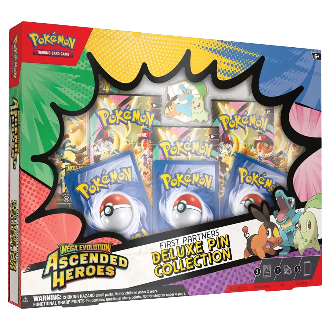 Pokémon - Mega Evolution: Ascended Heroes - First Partners Deluxe Pin Collection