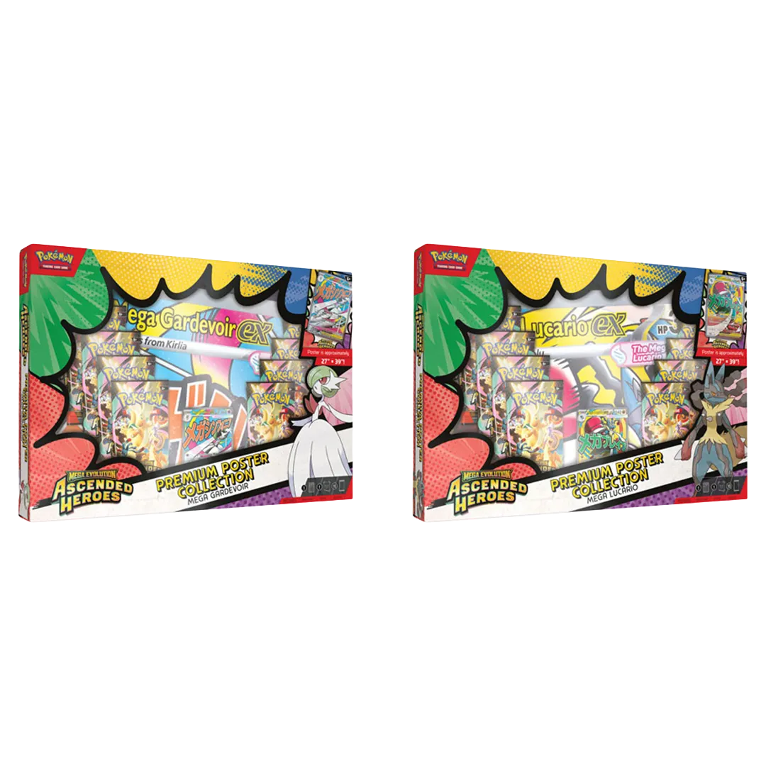 Pokémon - Mega Evolution: Ascended Heroes - Premium Poster Collection Mega Lucario & Mega Gardevoir [Set Of 2]