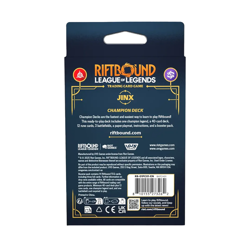 Riftbound: League of Legends TCG - Origins Champion Deck [Jinx]