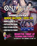 One Piece TCG: Weekly Event (Hosted @TK's Boba & Creamery)