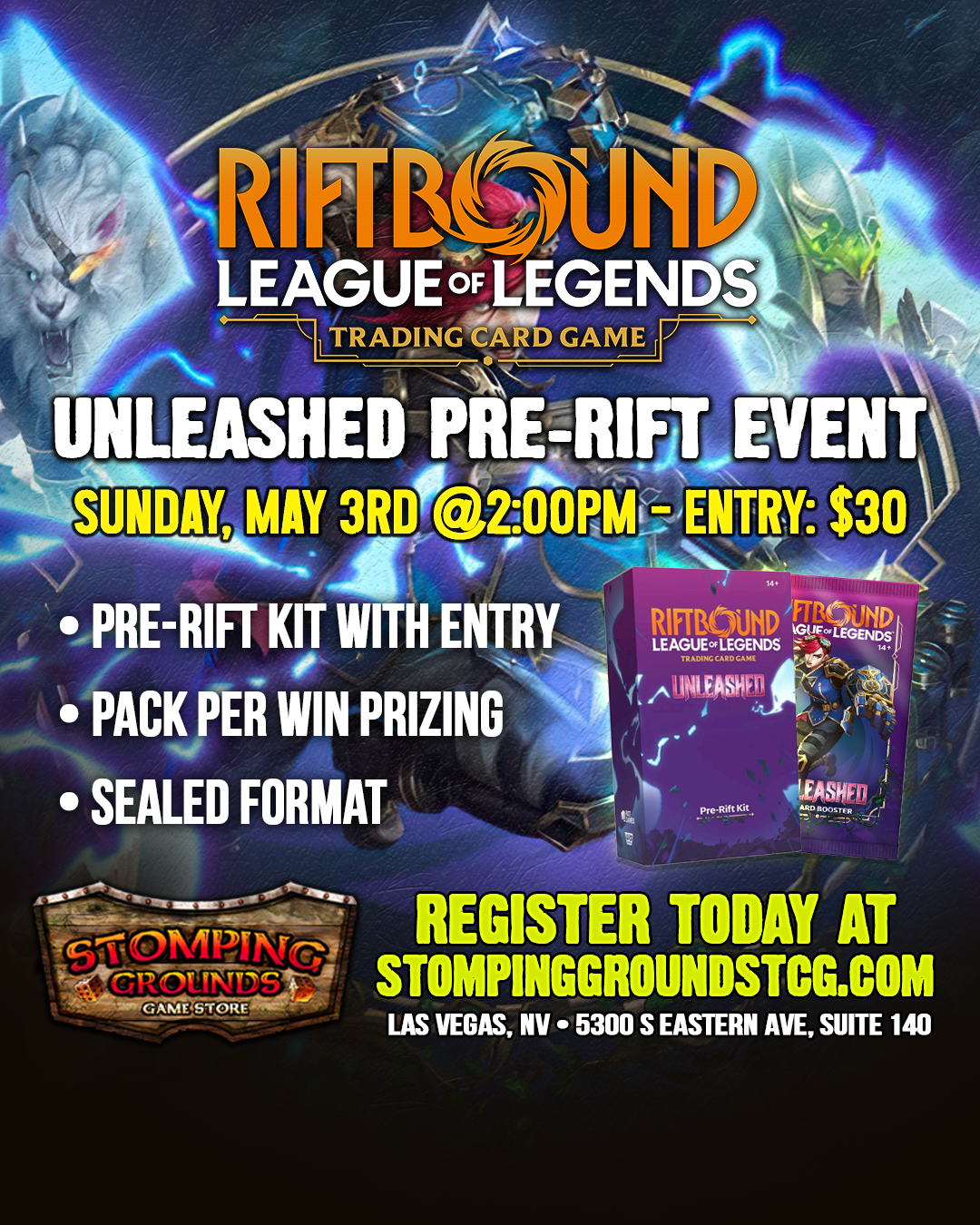Riftbound: Unleashed - Pre-Rift Event [Sunday]